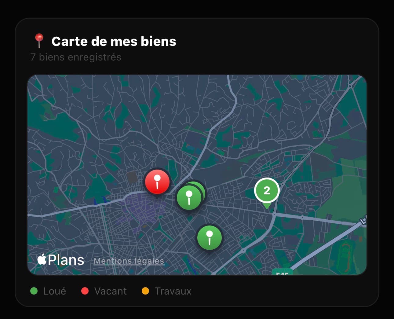 Carte des biens Patrimonia